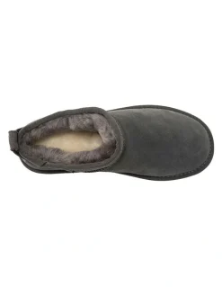 Aus Wooli Ugg Airlie Ultra Mini Boots in Grey