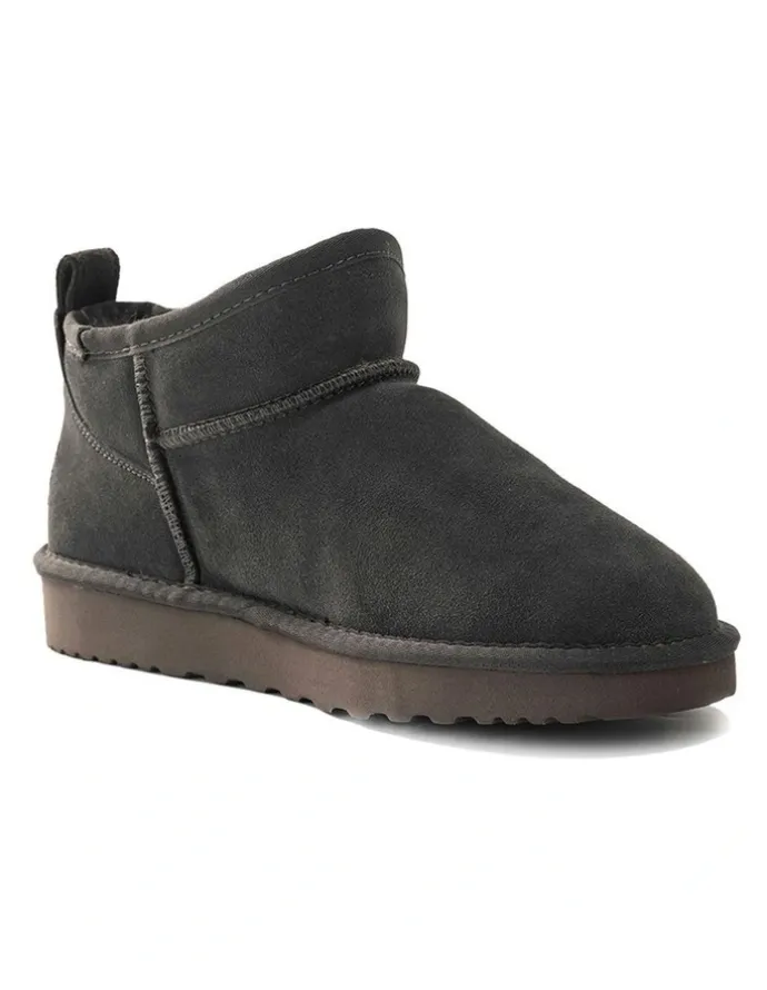 Aus Wooli Ugg Airlie Ultra Mini Boots in Grey