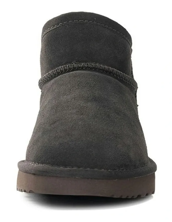 Aus Wooli Ugg Airlie Ultra Mini Boots in Grey