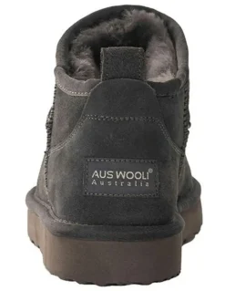 Aus Wooli Ugg Airlie Ultra Mini Boots in Grey