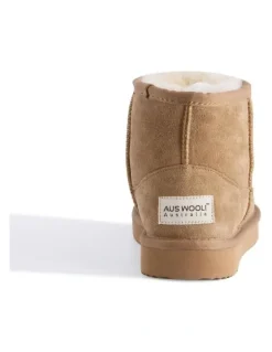 Aus Wooli Ugg Bondi Ankle Boots in Brown
