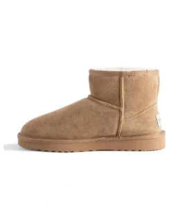 Aus Wooli Ugg Bondi Ankle Boots in Brown