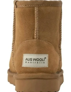Aus Wooli Ugg Bondi Ankle Boots in Beige