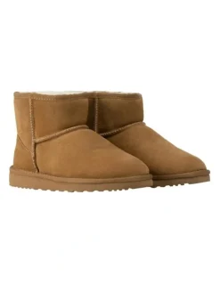 Aus Wooli Ugg Bondi Ankle Boots in Beige