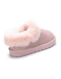 Aus Wooli Ugg Coogee Scuff Slippers in Pink
