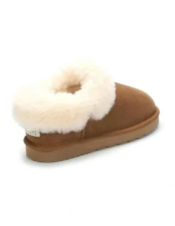 Aus Wooli Ugg Coogee Scuff Slippers in Brown