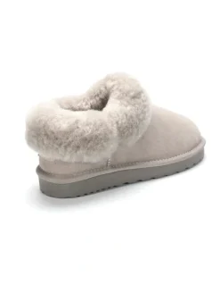 Aus Wooli Ugg Coogee Scuff Slippers in Grey