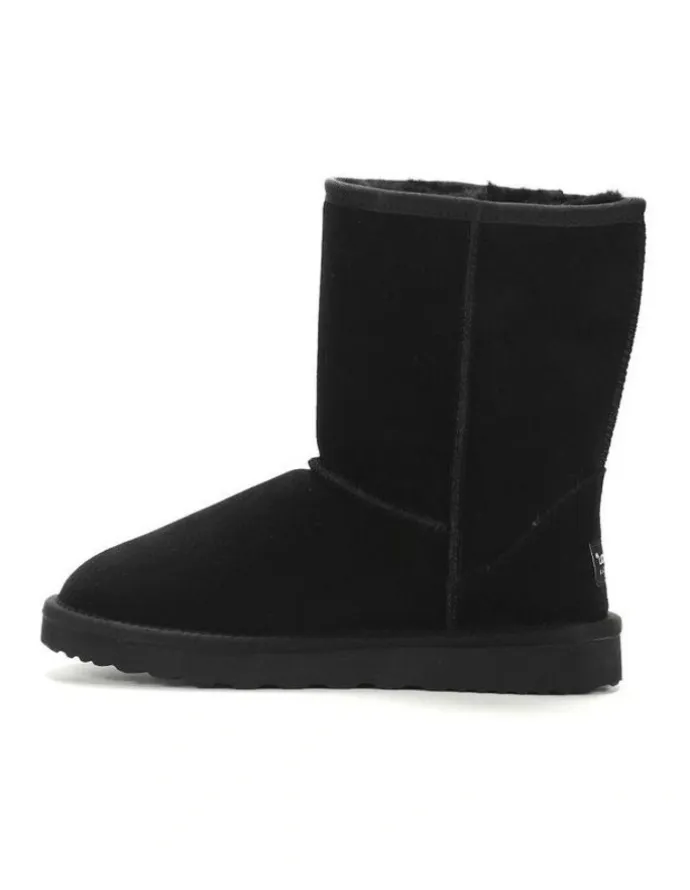Aus Wooli Ugg Cronulla Mid Calf Boots in Black