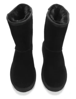 Aus Wooli Ugg Cronulla Mid Calf Boots in Black