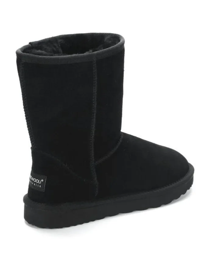 Aus Wooli Ugg Cronulla Mid Calf Boots in Black