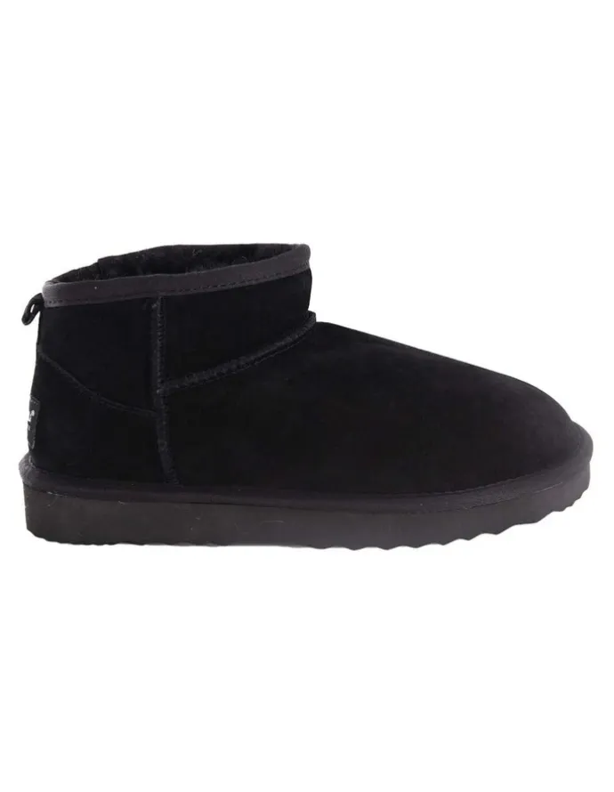 Aus Wooli Ugg Sheepsk Classic Ultra Mini UGG Boot in Black