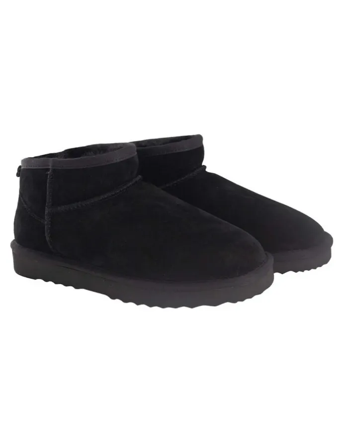 Aus Wooli Ugg Sheepsk Classic Ultra Mini UGG Boot in Black