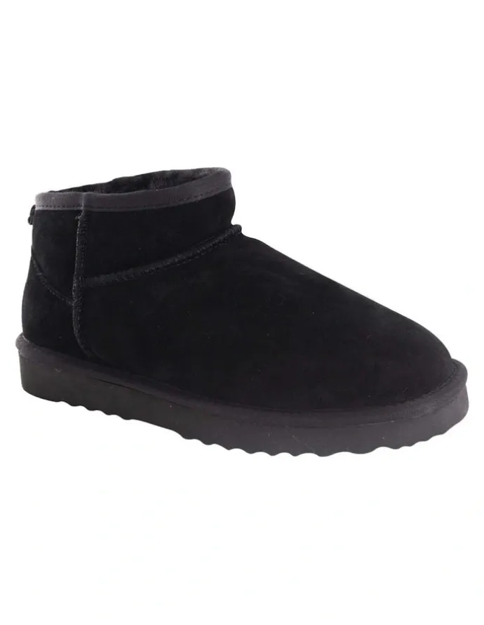 Aus Wooli Ugg Sheepsk Classic Ultra Mini UGG Boot in Black