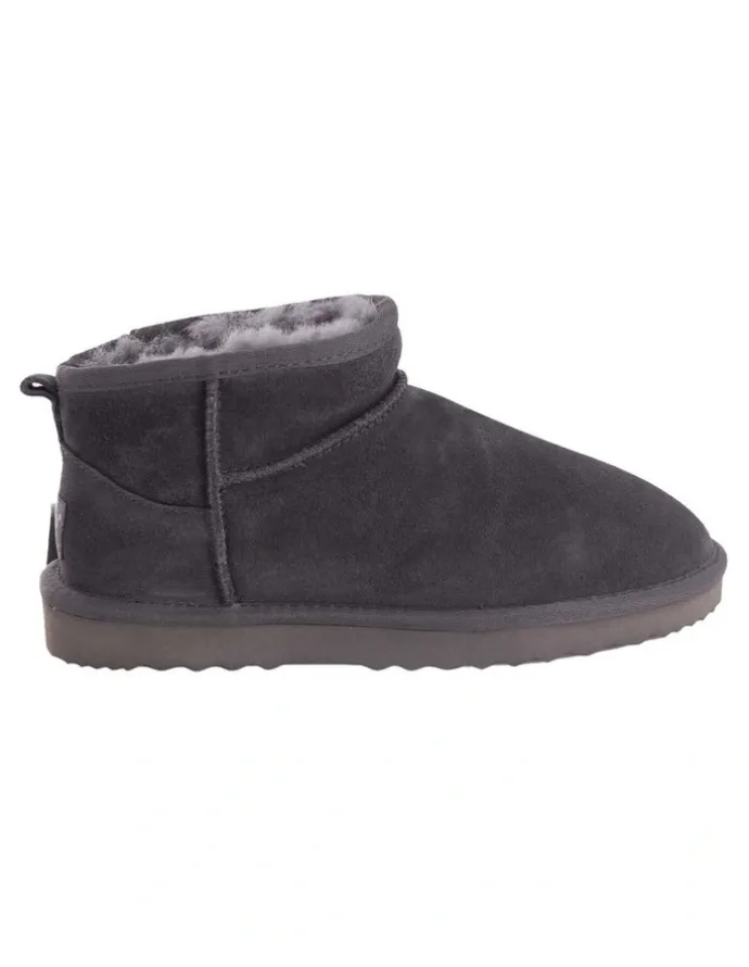 Aus Wooli Ugg Sheepsk Classic Ultra Mini UGG Boot in Grey