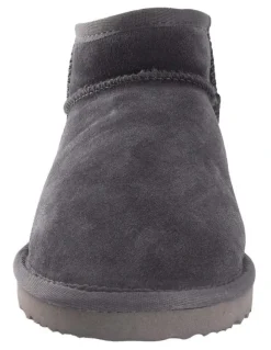 Aus Wooli Ugg Sheepsk Classic Ultra Mini UGG Boot in Grey