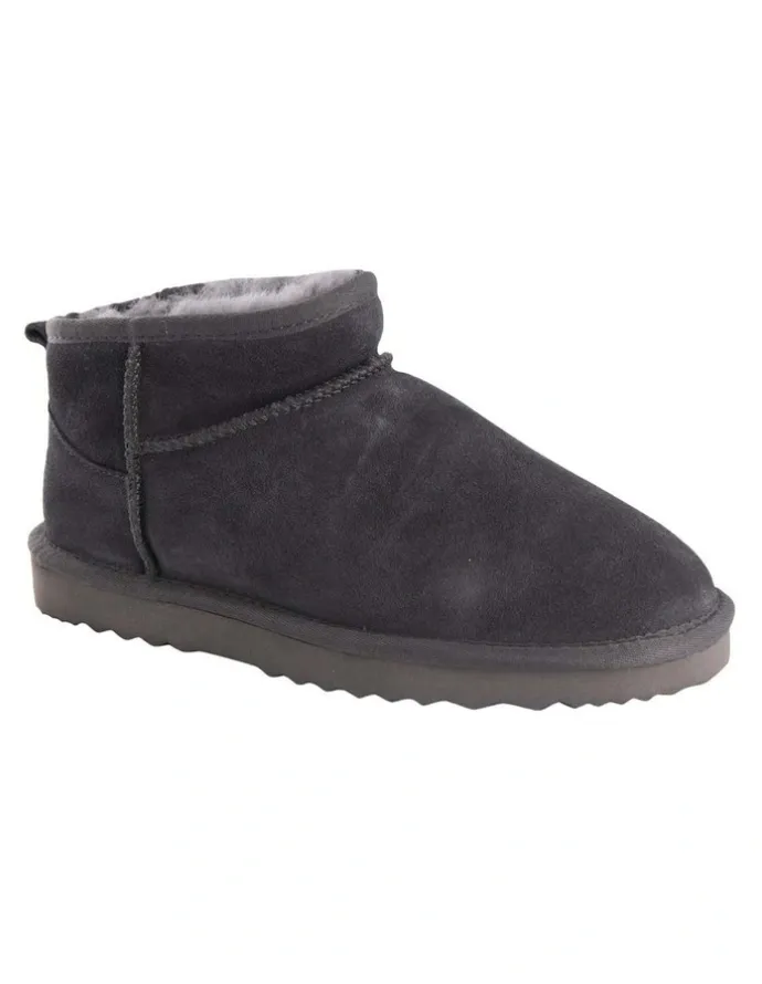 Aus Wooli Ugg Sheepsk Classic Ultra Mini UGG Boot in Grey