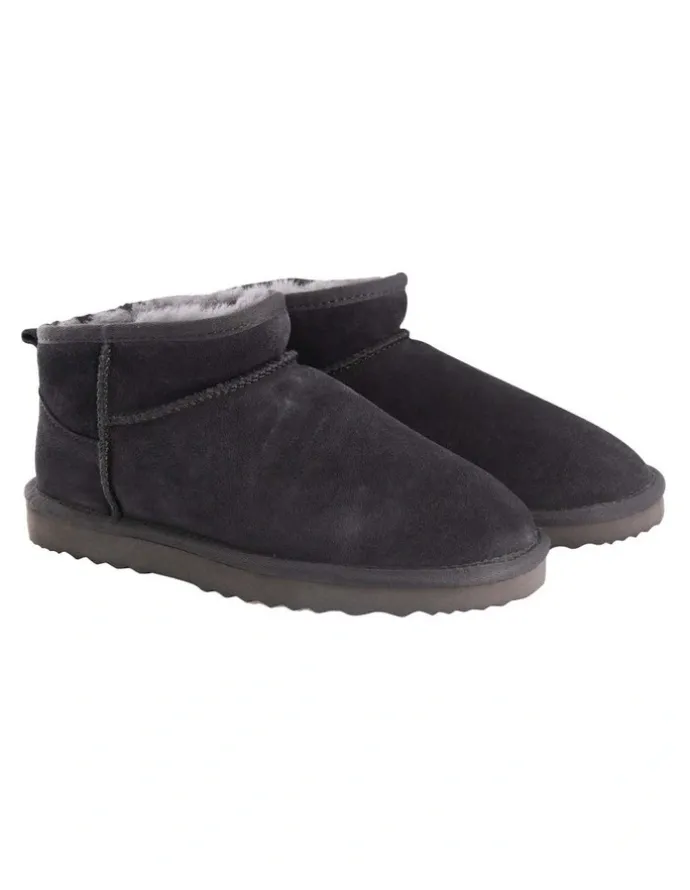 Aus Wooli Ugg Sheepsk Classic Ultra Mini UGG Boot in Grey