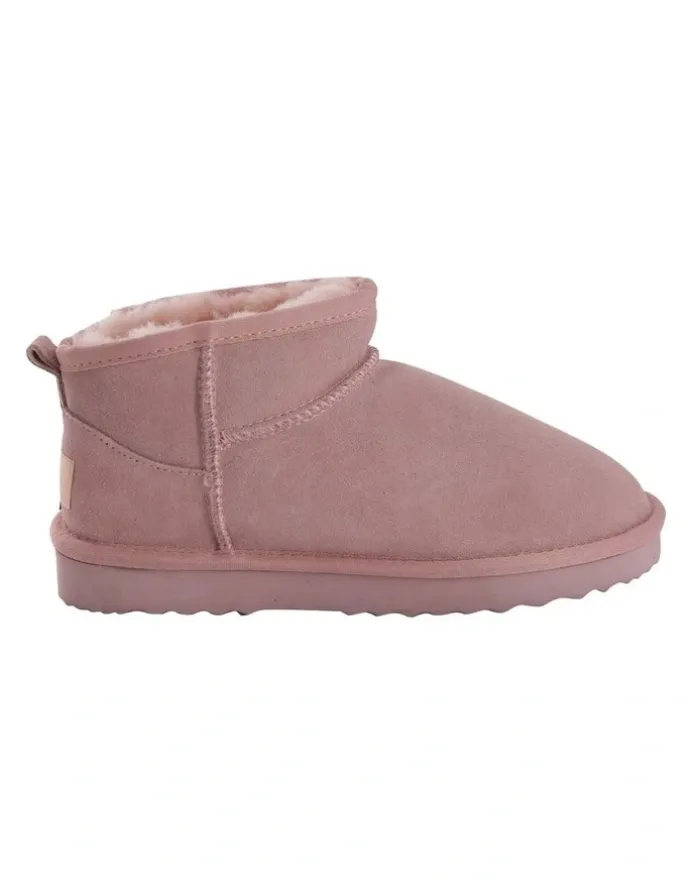 Aus Wooli Ugg Sheepsk Classic Ultra Mini UGG Boot in Pale Pk