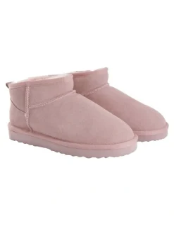Aus Wooli Ugg Sheepsk Classic Ultra Mini UGG Boot in Pale Pk