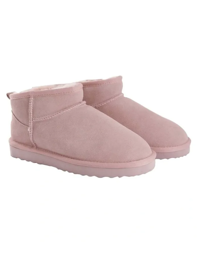 Aus Wooli Ugg Sheepsk Classic Ultra Mini UGG Boot in Pale Pk
