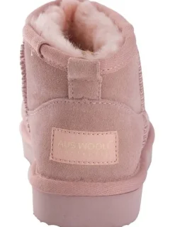 Aus Wooli Ugg Sheepsk Classic Ultra Mini UGG Boot in Pale Pk