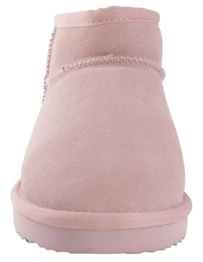 Aus Wooli Ugg Sheepsk Classic Ultra Mini UGG Boot in Pale Pk