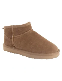 Aus Wooli Ugg Sheepsk Classic Ultra Mini UGG Boot in Tan