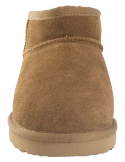 Aus Wooli Ugg Sheepsk Classic Ultra Mini UGG Boot in Tan