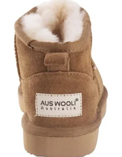 Aus Wooli Ugg Sheepsk Classic Ultra Mini UGG Boot in Tan