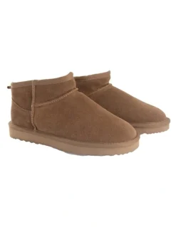 Aus Wooli Ugg Sheepsk Classic Ultra Mini UGG Boot in Tan