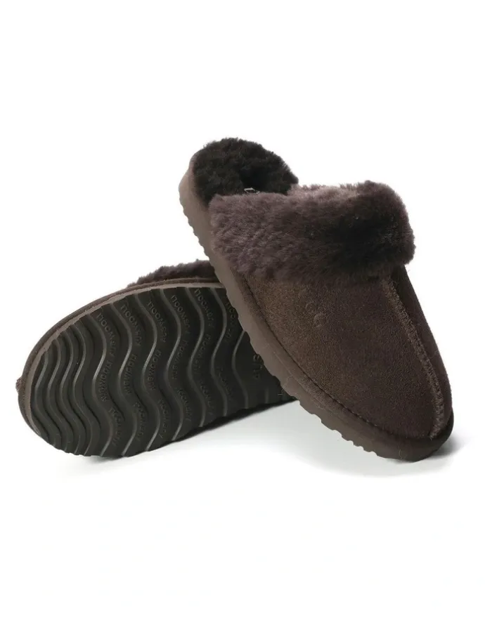 Aus Wooli Ugg Sheepskin Wool Sydney Slippers in Brown