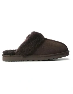 Aus Wooli Ugg Sheepskin Wool Sydney Slippers in Brown