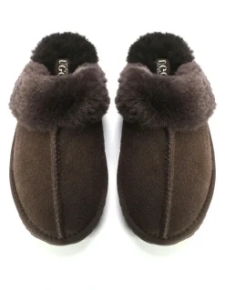 Aus Wooli Ugg Sheepskin Wool Sydney Slippers in Brown