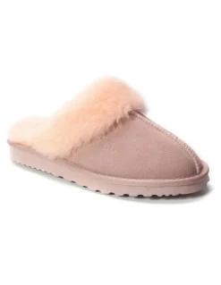 Aus Wooli Ugg Sheepskin Wool Sydney Slippers in Pink