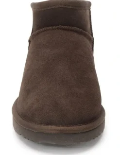 Aus Wooli Ugg Women Sheepsk Classic Ultra Mini UGG Boot Chocolate