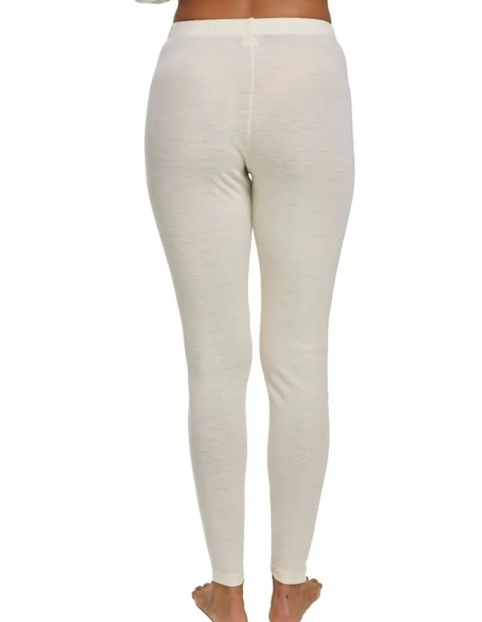 Baselayers Pure Merino Wool Legging in Ivory