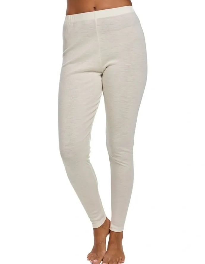 Baselayers Pure Merino Wool Legging in Ivory