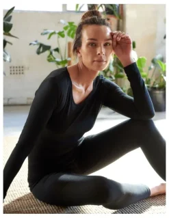 Baselayers Pure Merino Wool Legging in Black