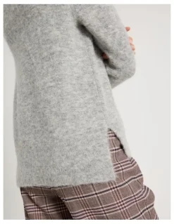 Basque Alpaca Blend Knit in Grey
