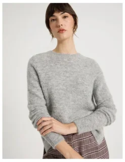 Basque Alpaca Blend Knit in Grey