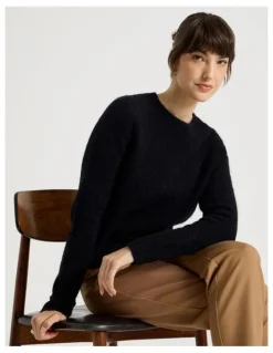 Basque Alpaca Blend Knit in Black