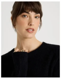 Basque Alpaca Blend Knit in Black