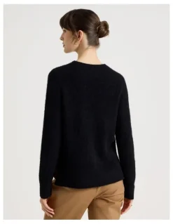 Basque Alpaca Blend Knit in Black