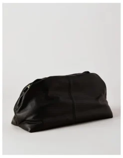 Basque Andrea Leather Clutch Bag in Black