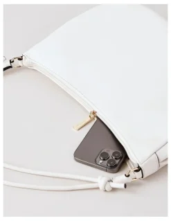 Basque Annette Shoulder Bag in White