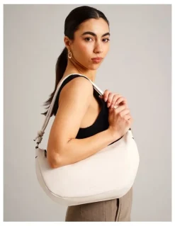 Basque Annette Shoulder Bag in White