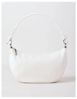 Basque Annette Shoulder Bag in White