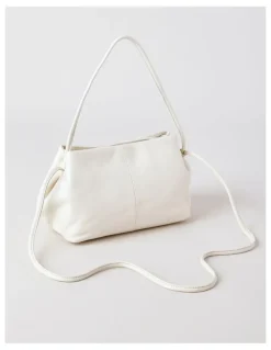 Basque Aria Leather Crossbody Bag in Vanilla
