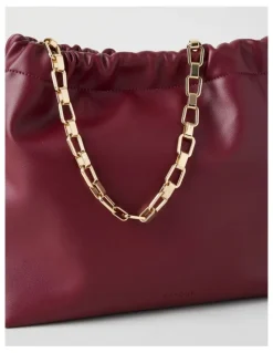 Basque Ashley Shoulder Bag in Merlot