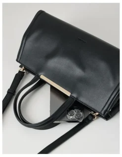 Basque Audrey Satchel Bag in Black